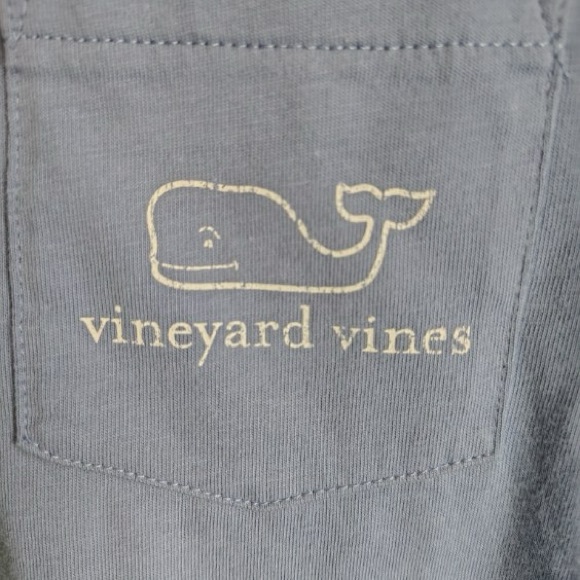 2 Vineyard Vines Boys S 8-10 Long Sleeve Tees - Mint and Sky Blue Logo Pockets - Picture 3 of 14